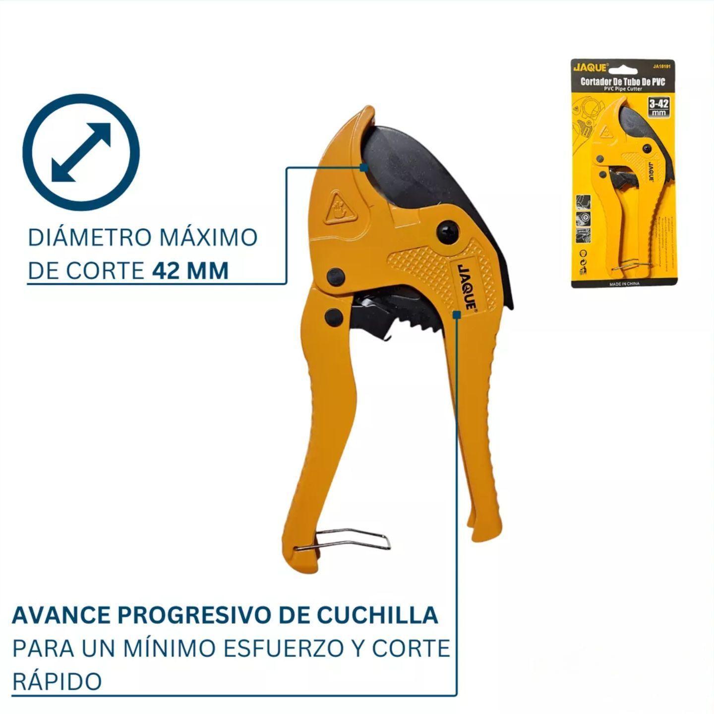 Cortador De Tubo PVC Cortatubo PPR Hasta 42 Mm Jaque-4