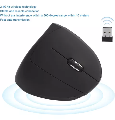 Mouse Ergonómico Vertical Inalámbrico D5 3.0 Usb 3600 Dpi-1