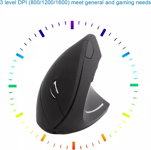 Mouse Ergonómico Vertical Inalámbrico D5 3.0 Usb 3600 Dpi-5