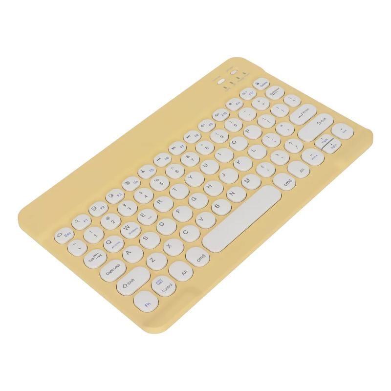 Kit Teclado Mouse Pastel Bt Para Windows Apple Android Slim-0