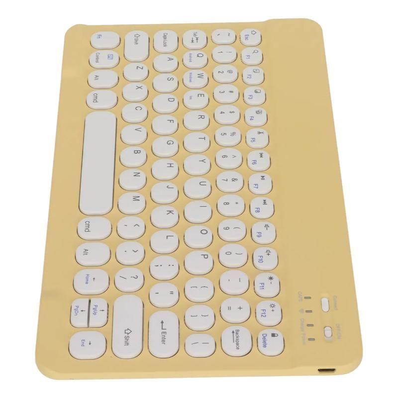 Kit Teclado Mouse Pastel Bt Para Windows Apple Android Slim-1