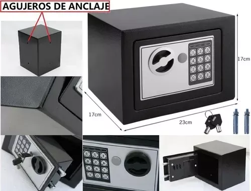 Pack 3 Cajas Fuertes Seguridad Digital Para Anclar A Pared-3