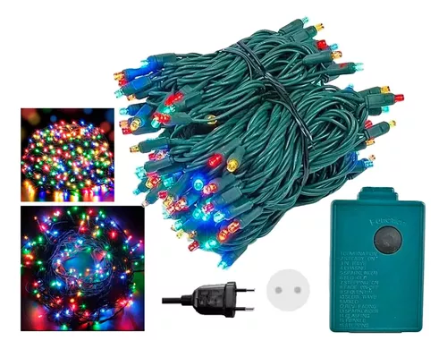 Luces Navidad Corriente Guirnalda 10 Mts 100 Led Multicolor-5