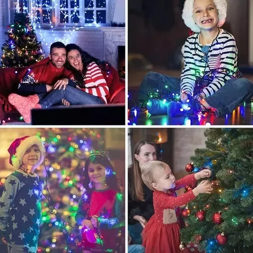 Luces Navidad Corriente Guirnalda 10 Mts 100 Led Multicolor-7