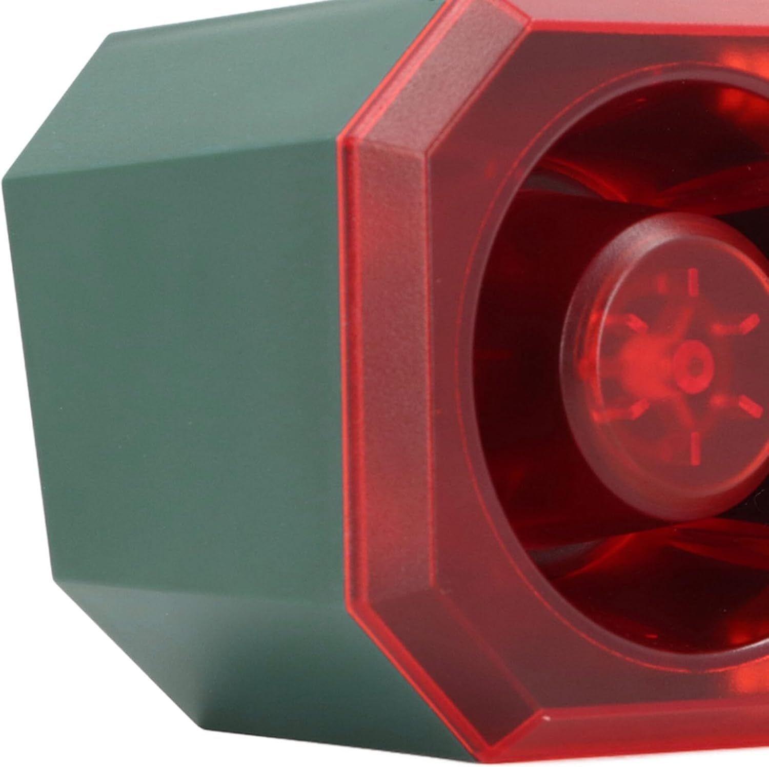 Alarma Alerta De Luz Y Sonido Solar Con Sensor De Movimiento-6
