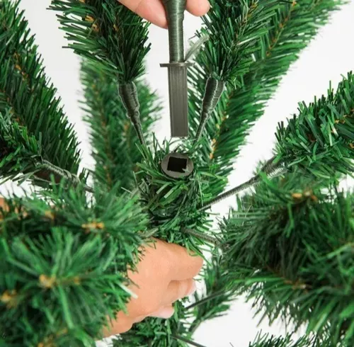 Árbol De Navidad 1.80 Pascua Verde Con Base Armado Facil-5