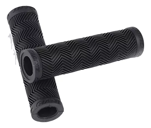 Empuñaduras Puños De Goma Con Manubrio Para Bicicleta Color Negro-2