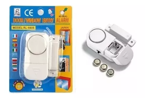 Pack 5 Alarmas Para Puerta O Ventana Sensor Magnético 90db-2