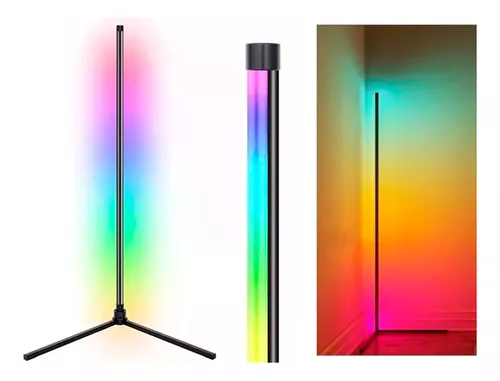 Lampara De Esquina Pie Usb Luces Led Rgb Ambiente-0