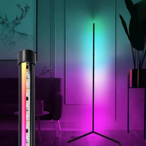 Lampara De Esquina Pie Usb Luces Led Rgb Ambiente-1