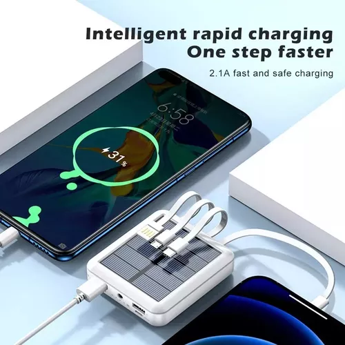 Bateria Portatil Externa 20.000 Mah 2 Usb Solar Powerbank-3
