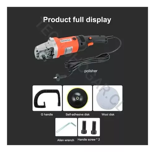 Máquina De Pulir, Encerar Pulidora Auto Potencia Regulable-4