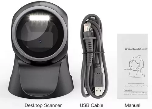 Lector Código De Barras Scanner 1d 2d Escritorio Usb Laser-4