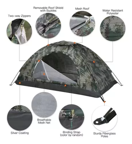 Carpa De Camping Protección Uv Acampar Con Mosquitero-3