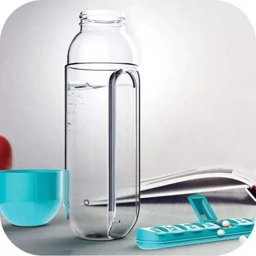 Pastillero 2 En 1 Botella 600ml Organizador Semanal Vitamina-5