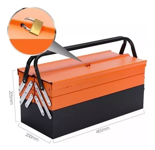 Caja Herramientas 85 Pcs Niveles Plegable Metal Cromo-2