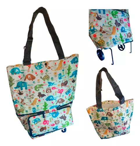 Bolso De Compras Con Ruedas Bolso Para Mercado Plegable-0