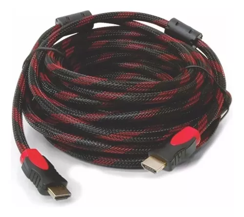 Cable 10 Mts Hdmi 4k Alta Velocidad Conector Bañado En Oro-2