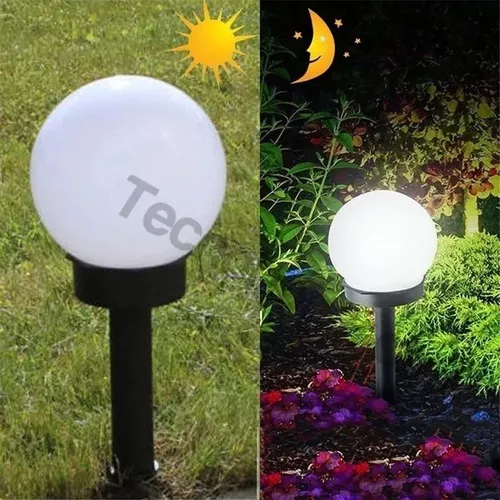 Estaca Solar Globo X6 Jardin Foco Led Exterior Decoracion-4