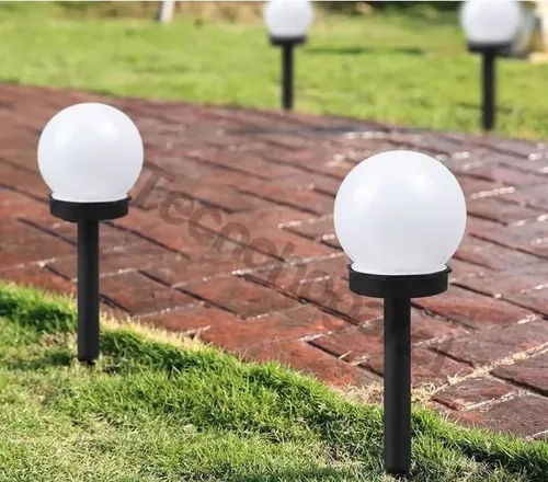Estaca Solar Globo X6 Jardin Foco Led Exterior Decoracion-5