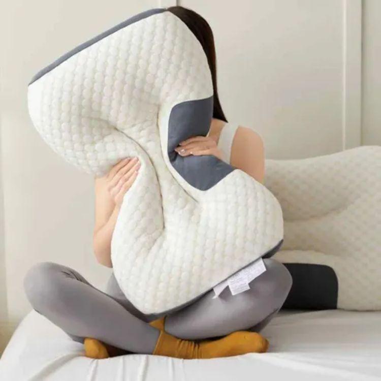 Almohada Ortopédica Cervical Curva Cojín Brazo Libre Presión-4