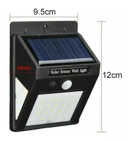 Aplique Solar 30 Led, Mas Led Q Otros Modelos,ip65 Exterior-3