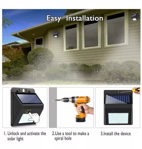 Aplique Solar 30 Led, Mas Led Q Otros Modelos,ip65 Exterior-4
