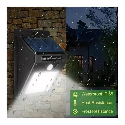 Aplique Solar 30 Led, Mas Led Q Otros Modelos,ip65 Exterior-5