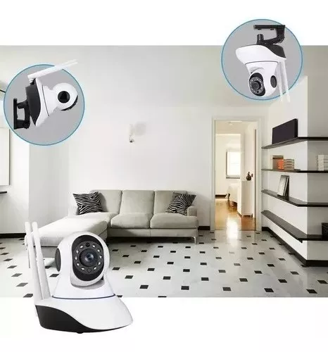 Pack X2 Camaras Ip Wifi Hd Vision Nocturna 360°-2