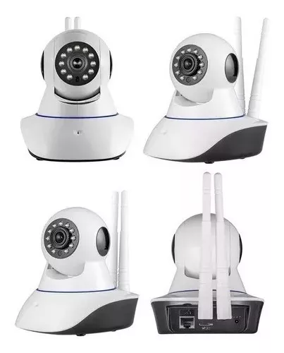 Pack X2 Camaras Ip Wifi Hd Vision Nocturna 360°-5
