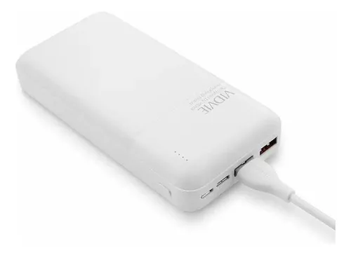 Cargador Portátil Power Bank Batería Externa 20000mah Vidvie Color Blanco-1