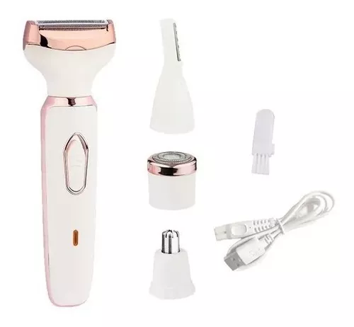 Depiladora Para Mujer 4 En 1 Recargable Bikini Nariz Cejas-4