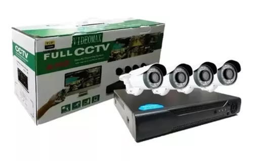 Kit Dvr Con 4 Cámaras De Seguridad Interior Y Exterior-2