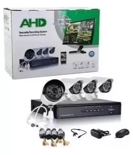 Kit Dvr Con 4 Cámaras De Seguridad Interior Y Exterior-5