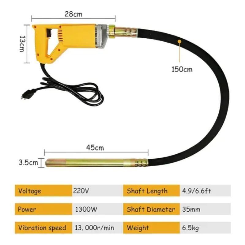 Vibrador Hormigón Sonda 1,5mts Línea Profesional-2