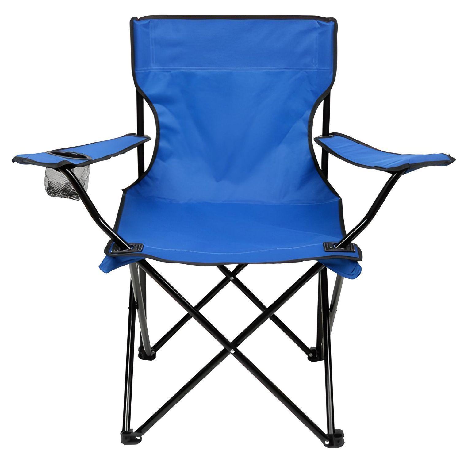 Silla Plegable Con Porta Vasos Resistente Incluye Bolso-0