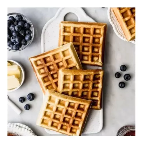 Wafflera Electrica Maquina Antiadherente De 4 Waffles Grande-1