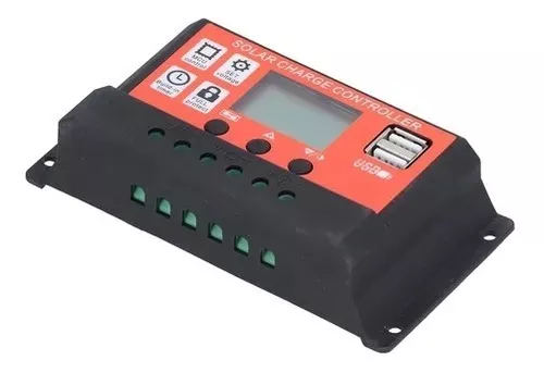 Regulador De Controlador De Carga Solar 20a 12v/24v Pwm Lcd-2