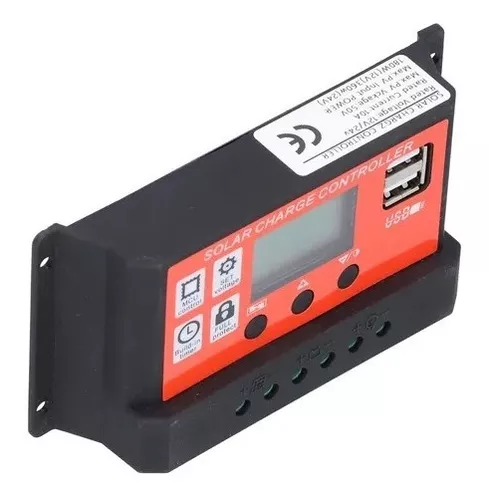 Regulador De Controlador De Carga Solar 20a 12v/24v Pwm Lcd-3