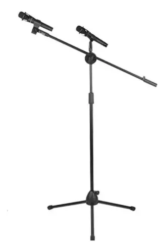 Soporte Para Micrófono Atril Con Boom Profesional Pedestal Color Negro-5