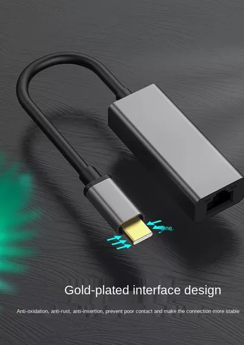 Adaptador Rj45 Para Red Ethernet Lan Usb C 3.1 A 1000mbps-3