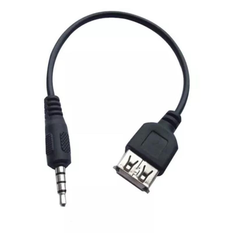 Cable Plug 3.5mm A Usb Hembra Auxiliar Auto Mp3-2