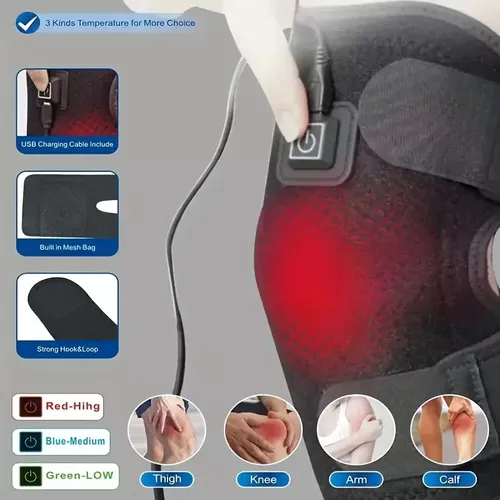 Rodillera Con Temperatura Ajustable Rodilla Calienta Usb-2