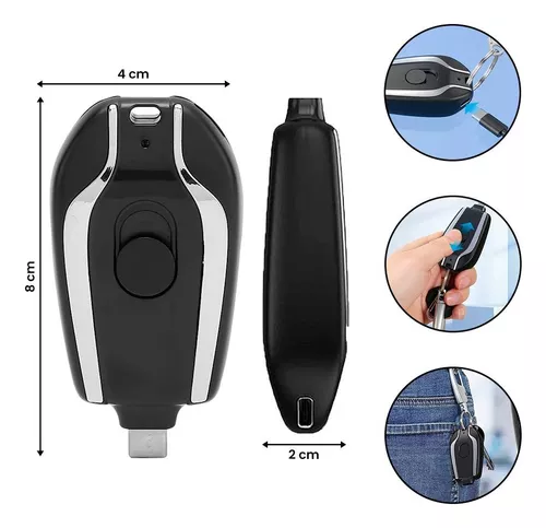 Mini Power Bank Llavero Portátil 1500 Mah Cargador Portatil-1