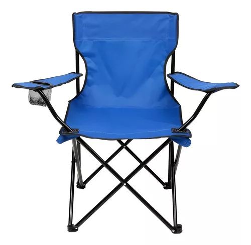 Asiento Plegable Con Porta Vasos Resistente Incluye Bolso-2