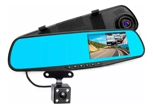 Espejo Retrovisor Con Cámara Retroceso Y Frontal Hd-0