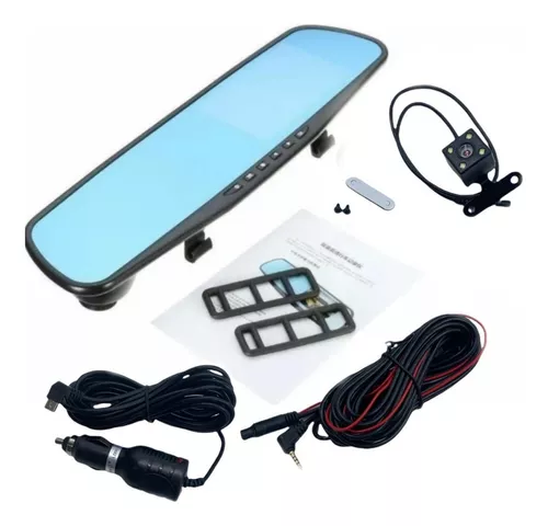 Espejo Retrovisor Con Cámara Retroceso Y Frontal Hd-1