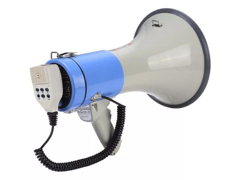 Megáfono Portátil Fuerte Altavoz Recargable Con Pilas-7