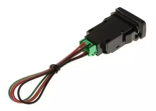 Interruptor De Botón De Barra De Luz Led Azul 12v-5