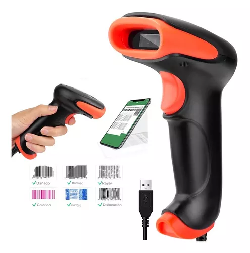 Lector Escáner De Código De Barras Inalámbrico 2.4g Pistola-4